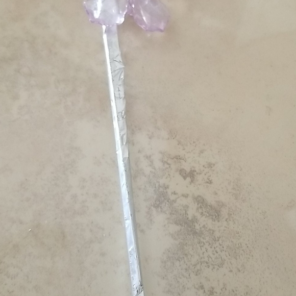 Lavender Glass Flower Strand - Picture 4 of 5